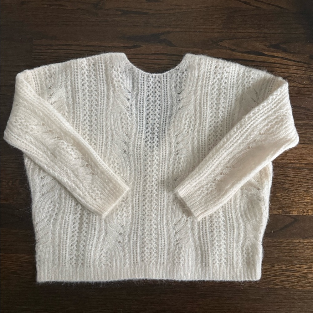 Sezane Susanna Cardigan Écru. - Size XS - Picture 3 of 5